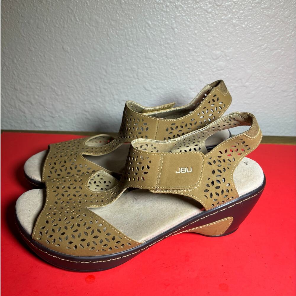 Jbu Memory Foam Chloe Sandals Size 10 M - image 7